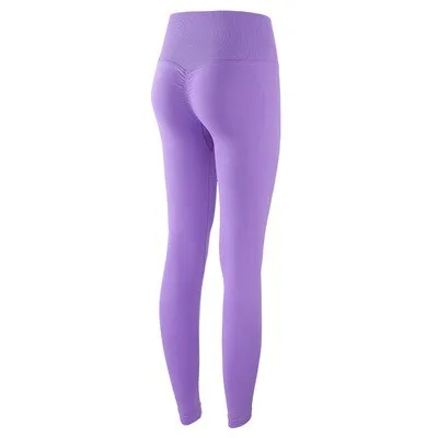051 Candy colour Sexy Push up tummy control fitness leggings