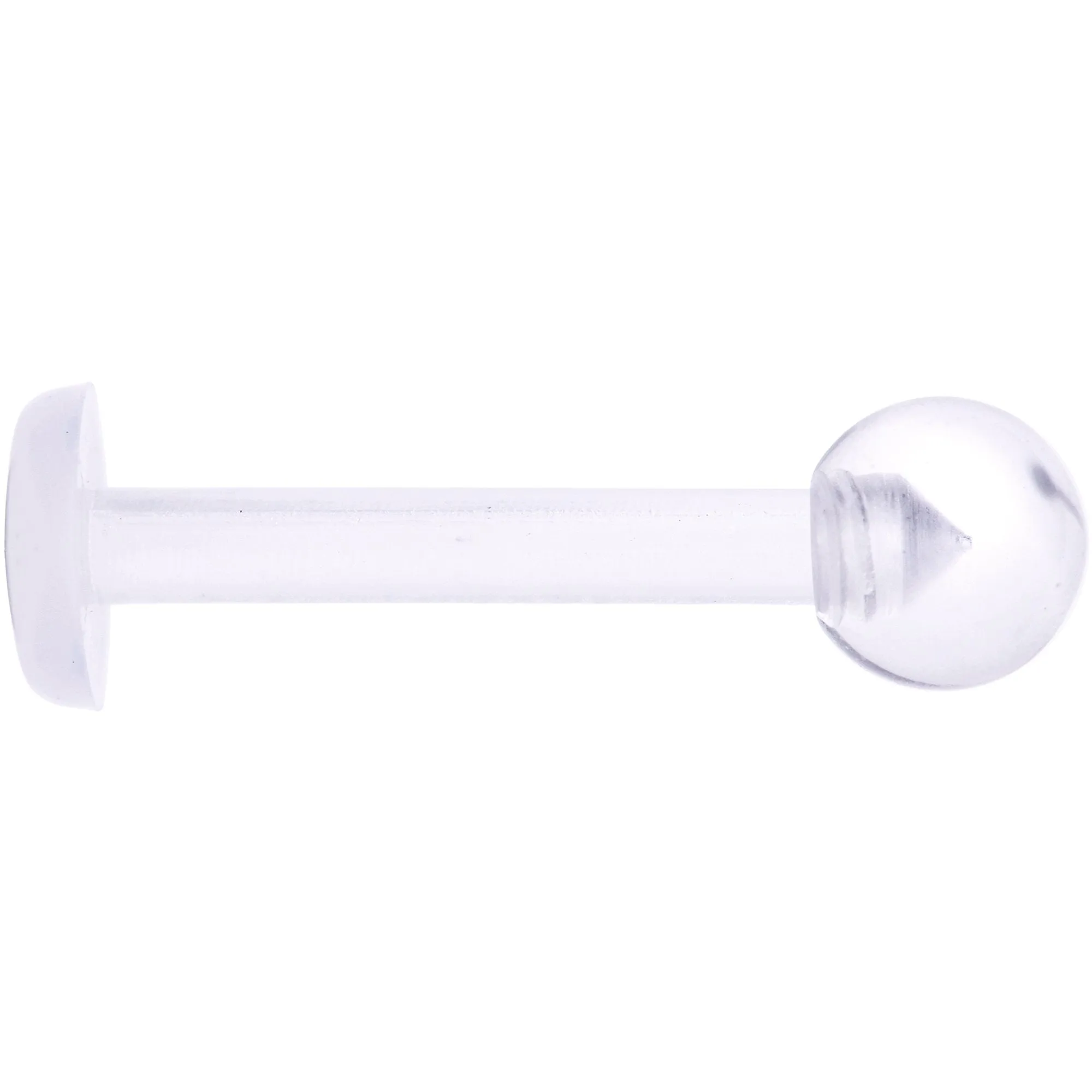 14 Gauge 3/8 Clear Flexible Bioplast Labret Monroe Retainer