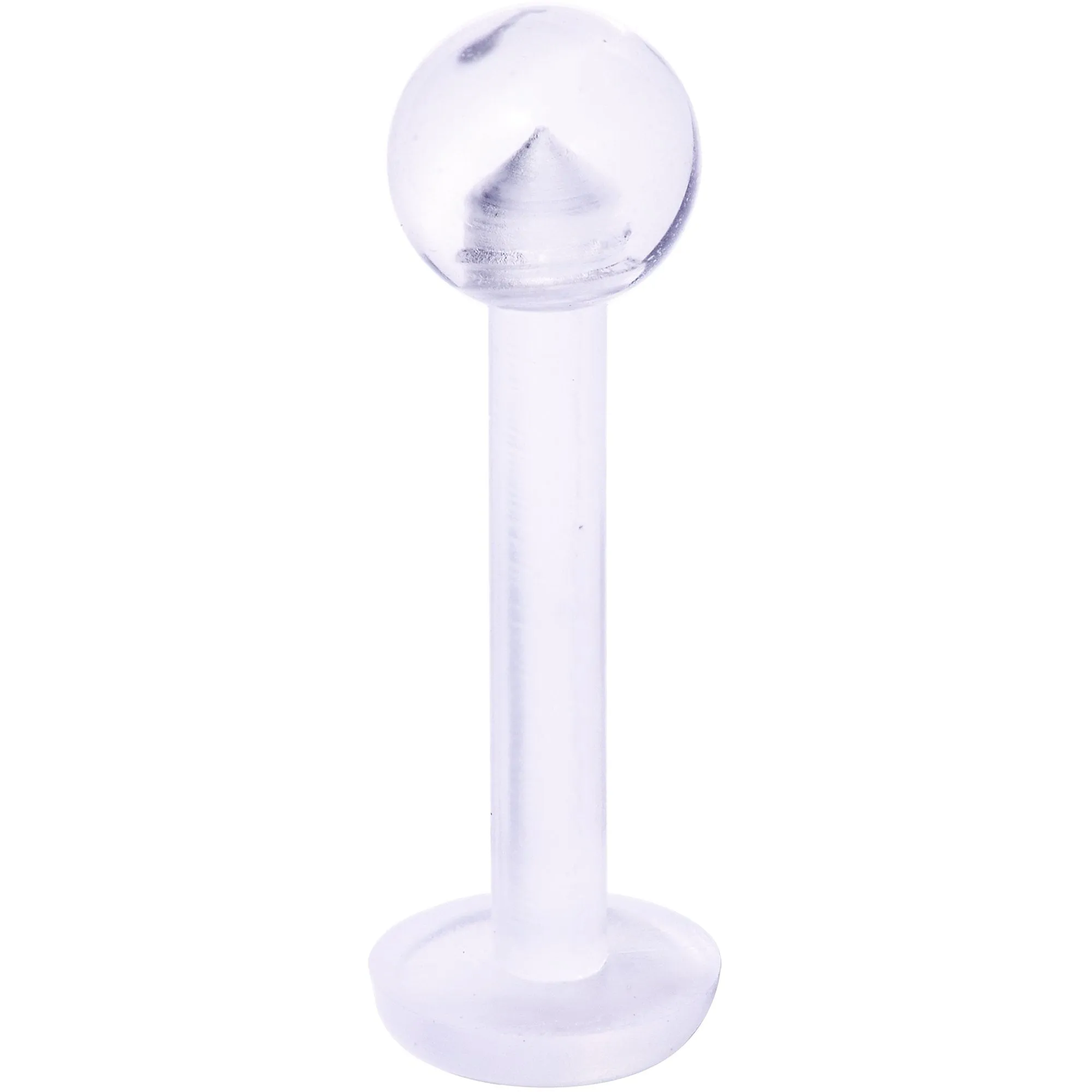 14 Gauge 3/8 Clear Flexible Bioplast Labret Monroe Retainer