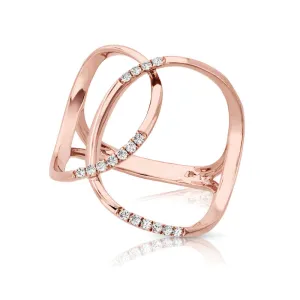 14kt Gold 1/8 ct tw Ring F VS Diamonds