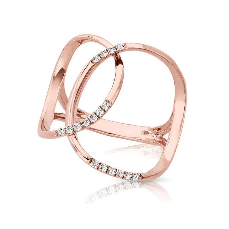14kt Gold 1/8 ct tw Ring F VS Diamonds
