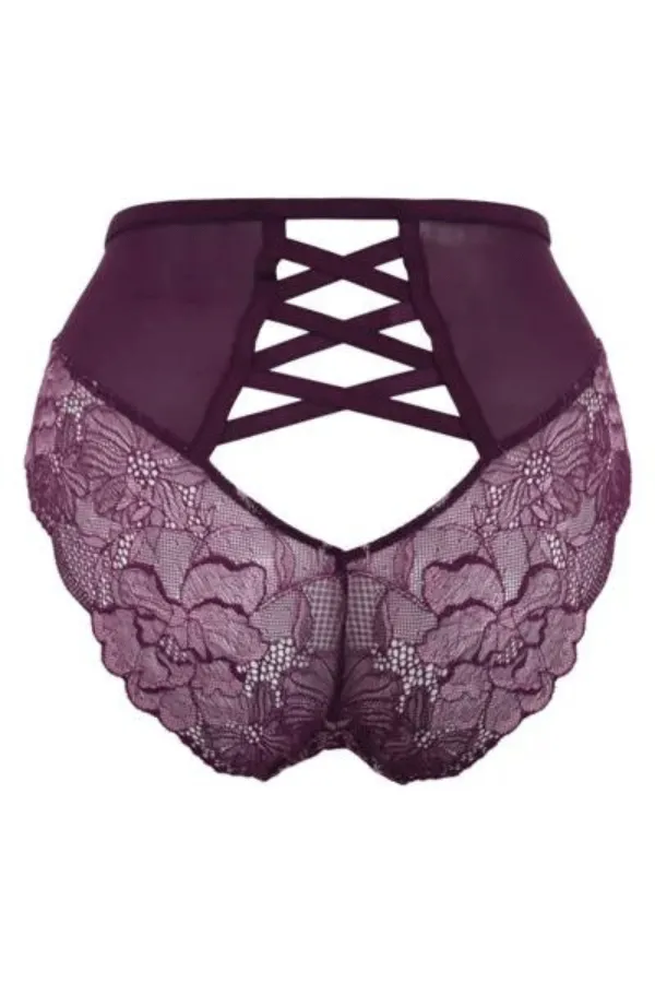 After Hours High Waist Brief - Purple