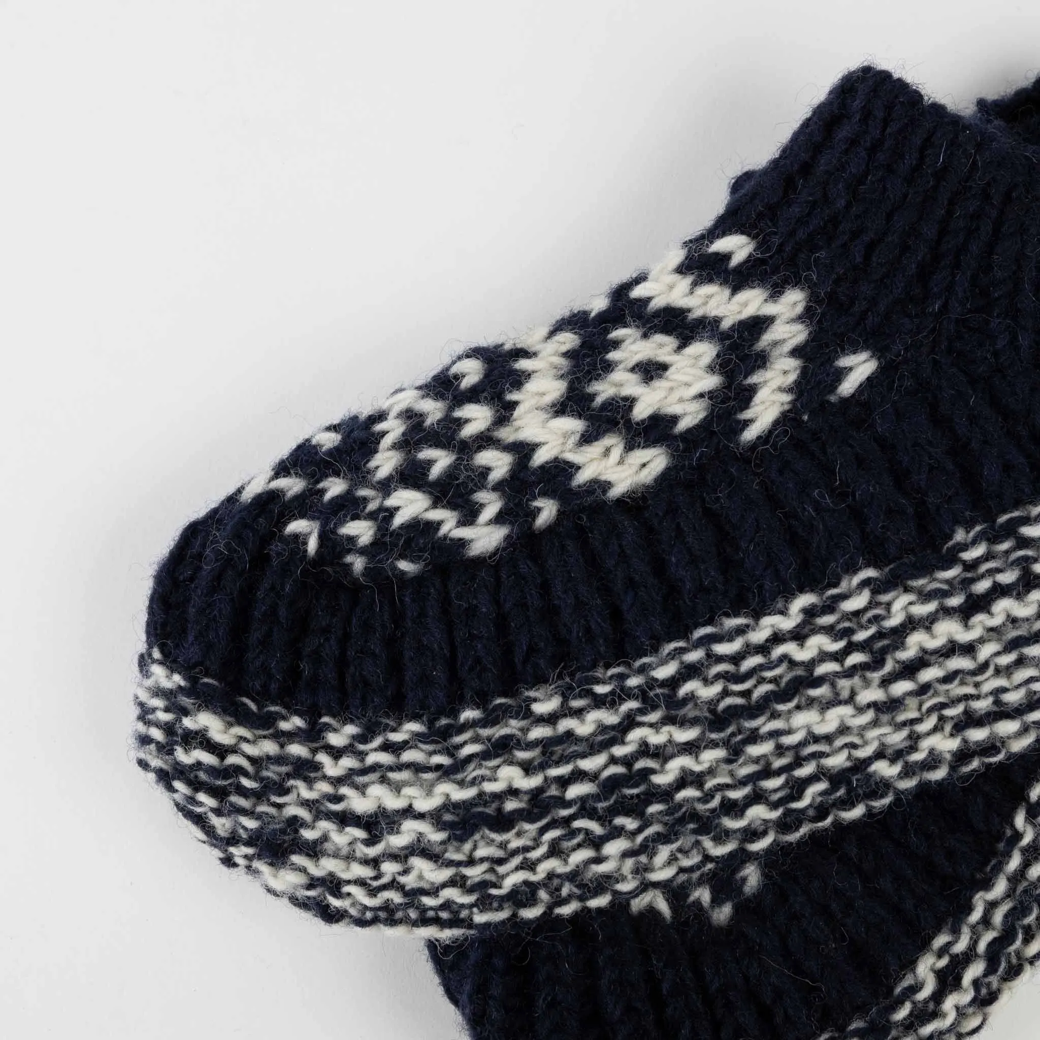 Alpine Wool Slippers - Navy