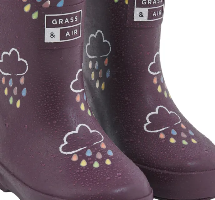 Amethyst Purple Colour-Changing Kids Wellies