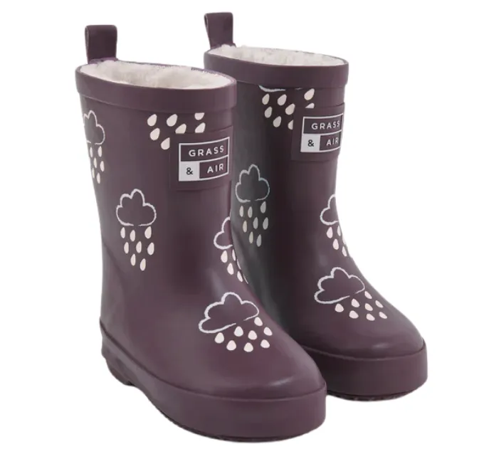 Amethyst Purple Colour-Changing Kids Wellies
