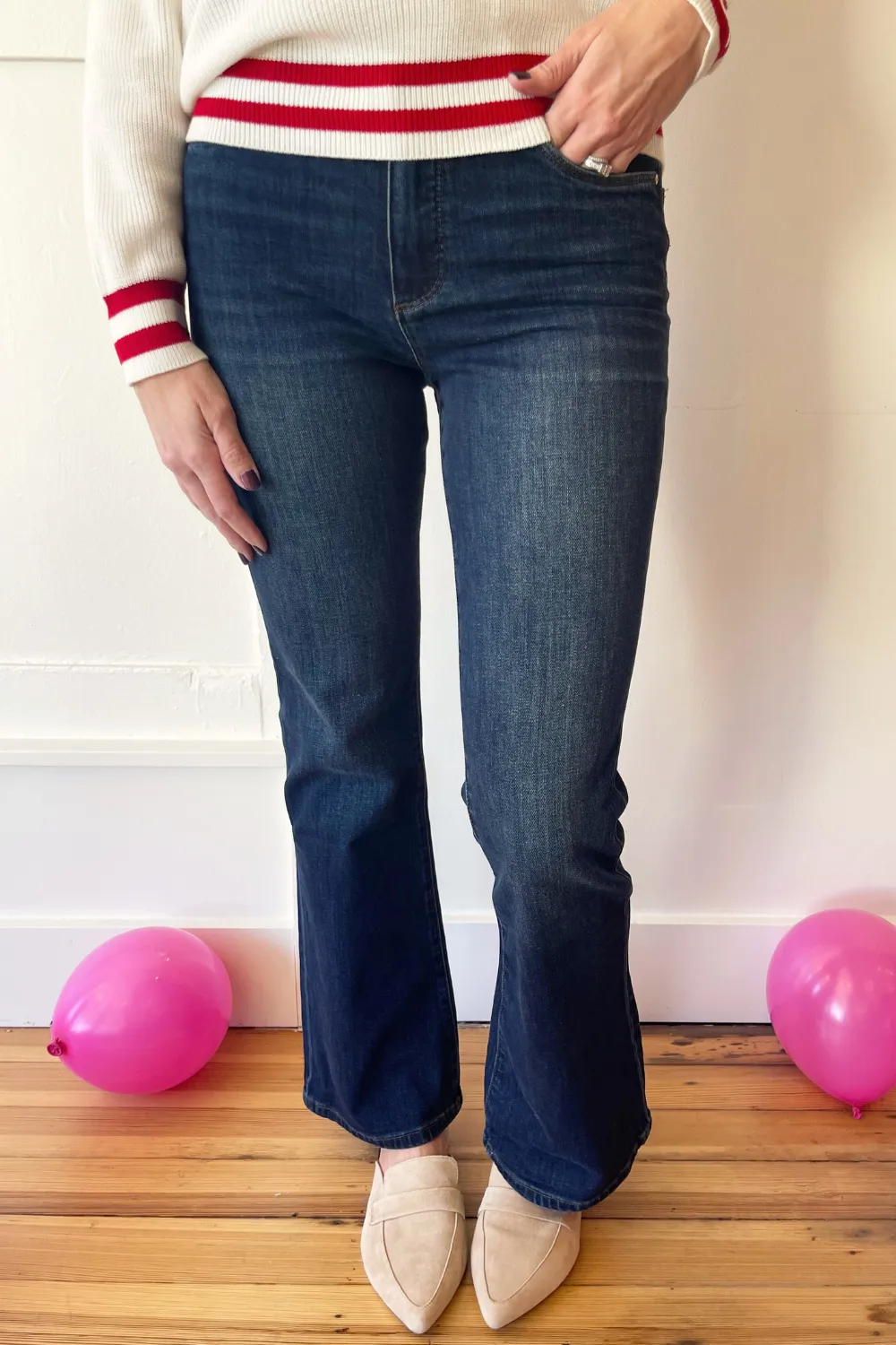 Ana High Rise Fab Ab Flare