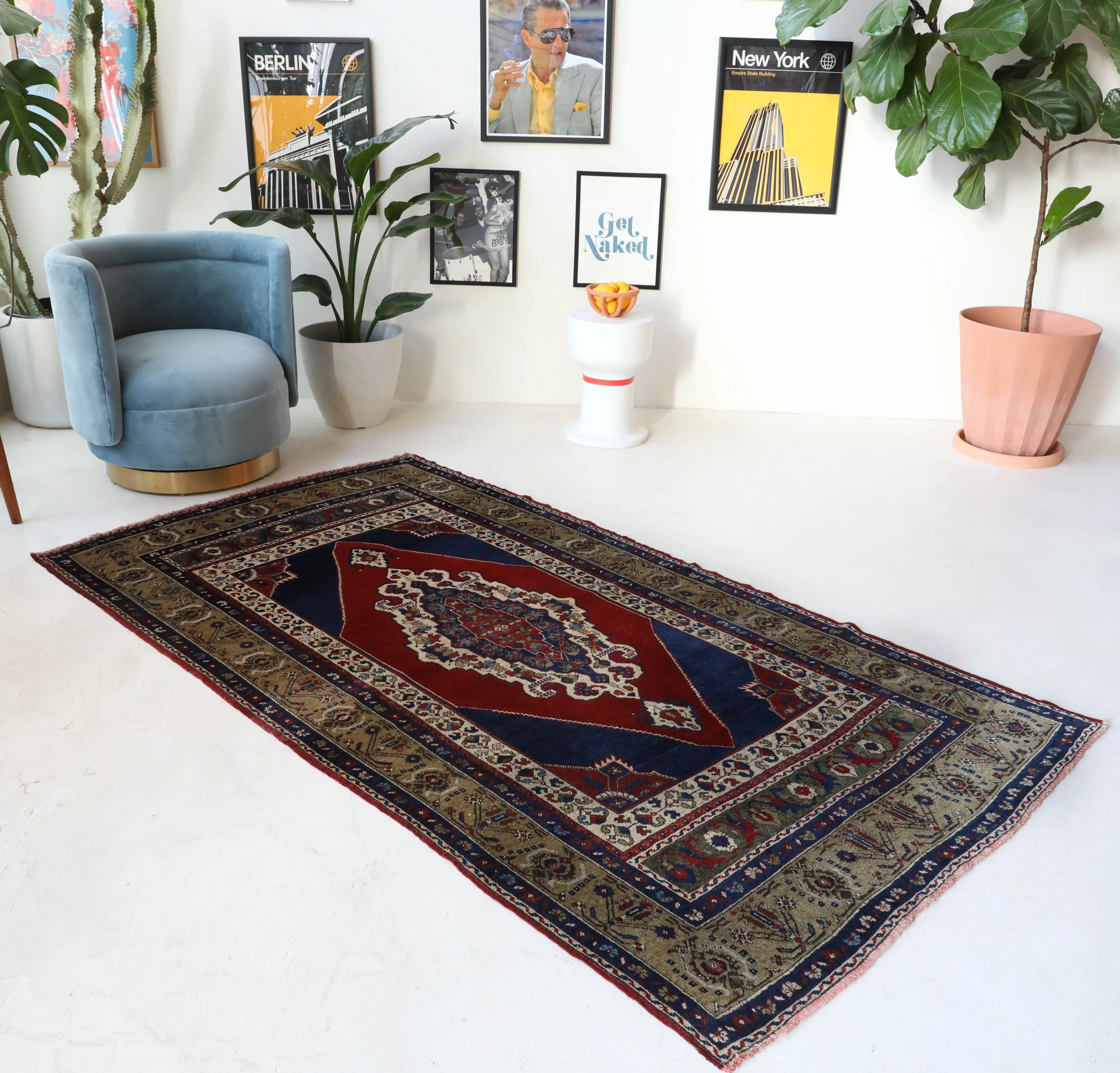 Antique Konya Taspinar Rug 4'3"x8’