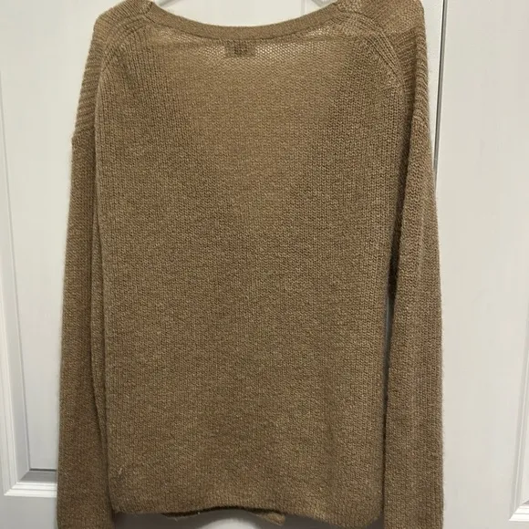 Aritzia Tan Cardigan with Cozy Texture and Relaxed Fit