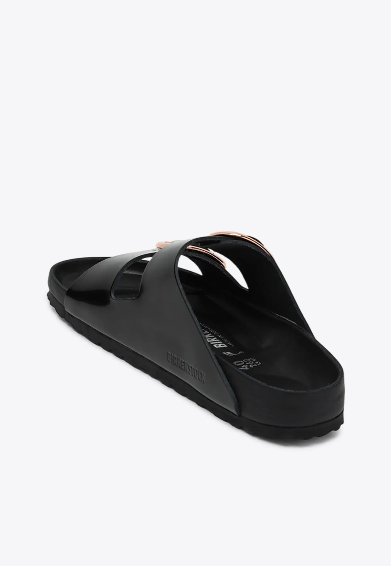 Arizona Big Buckle Patent Leather Slides