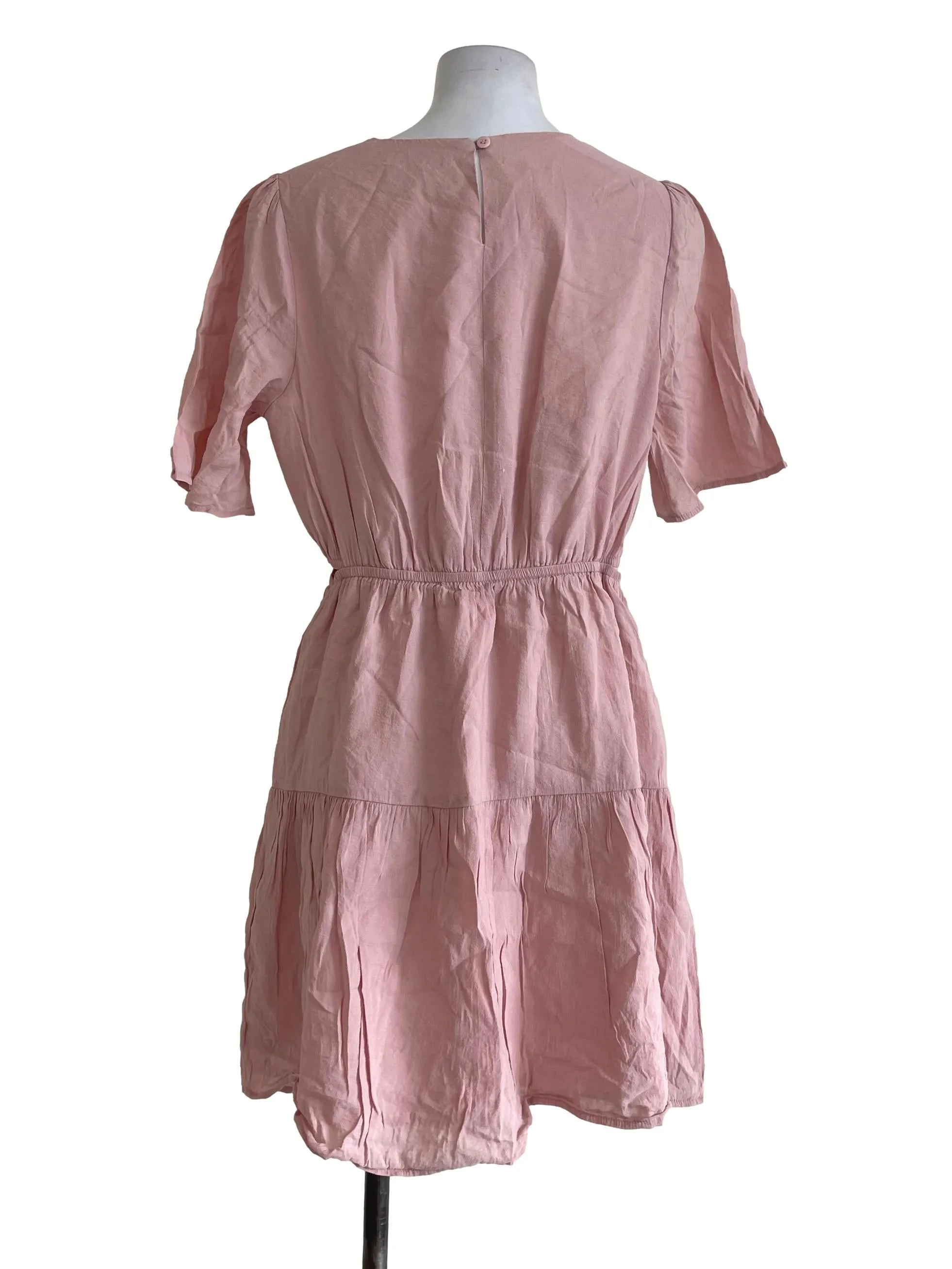 Baby Pink Casual Dress