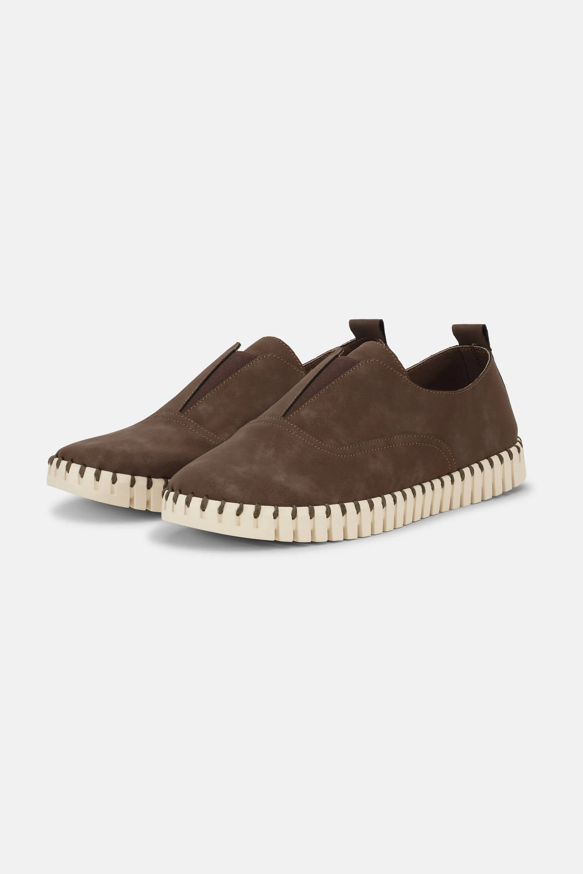 Bequeme Herrenschuhe - Brown Pearled Ivory