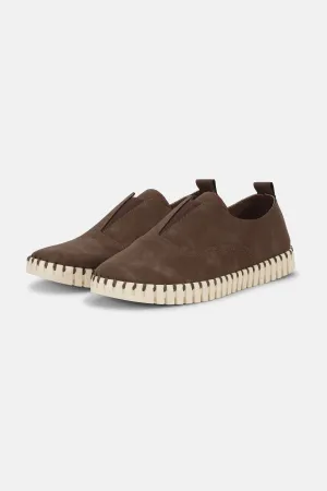 Bequeme Herrenschuhe - Brown Pearled Ivory