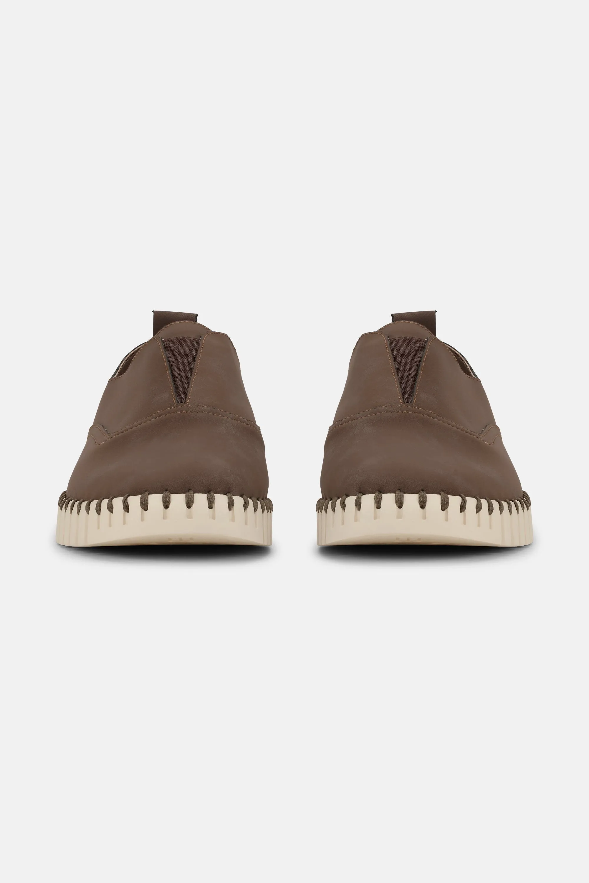Bequeme Herrenschuhe - Brown Pearled Ivory
