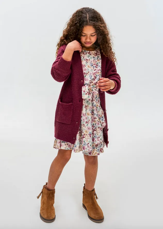 Berry Knit Cardigan