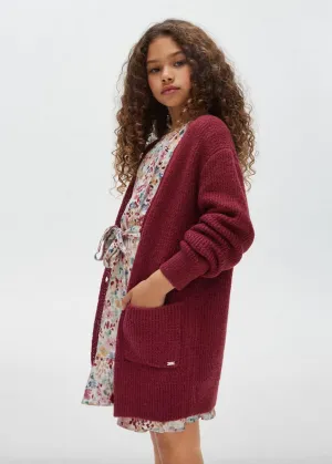 Berry Knit Cardigan