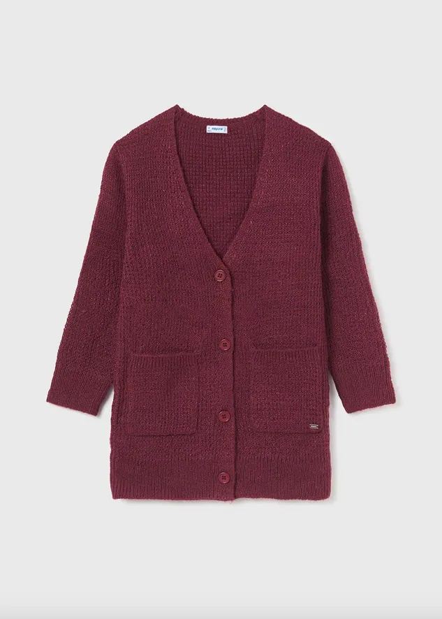 Berry Knit Cardigan