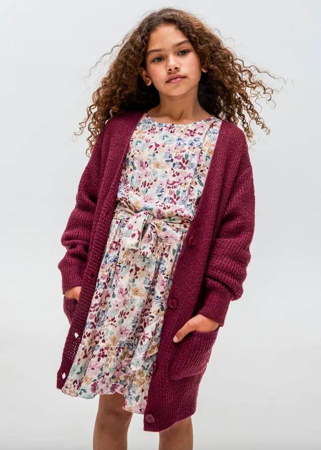 Berry Knit Cardigan