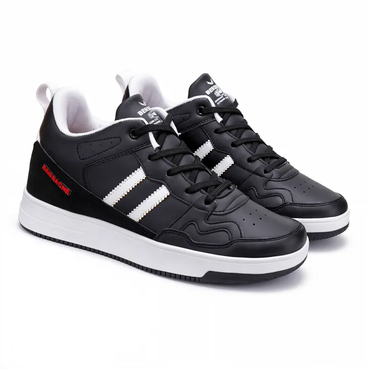Bersache Lightweight Sports Running Shoes For Men Black-9056