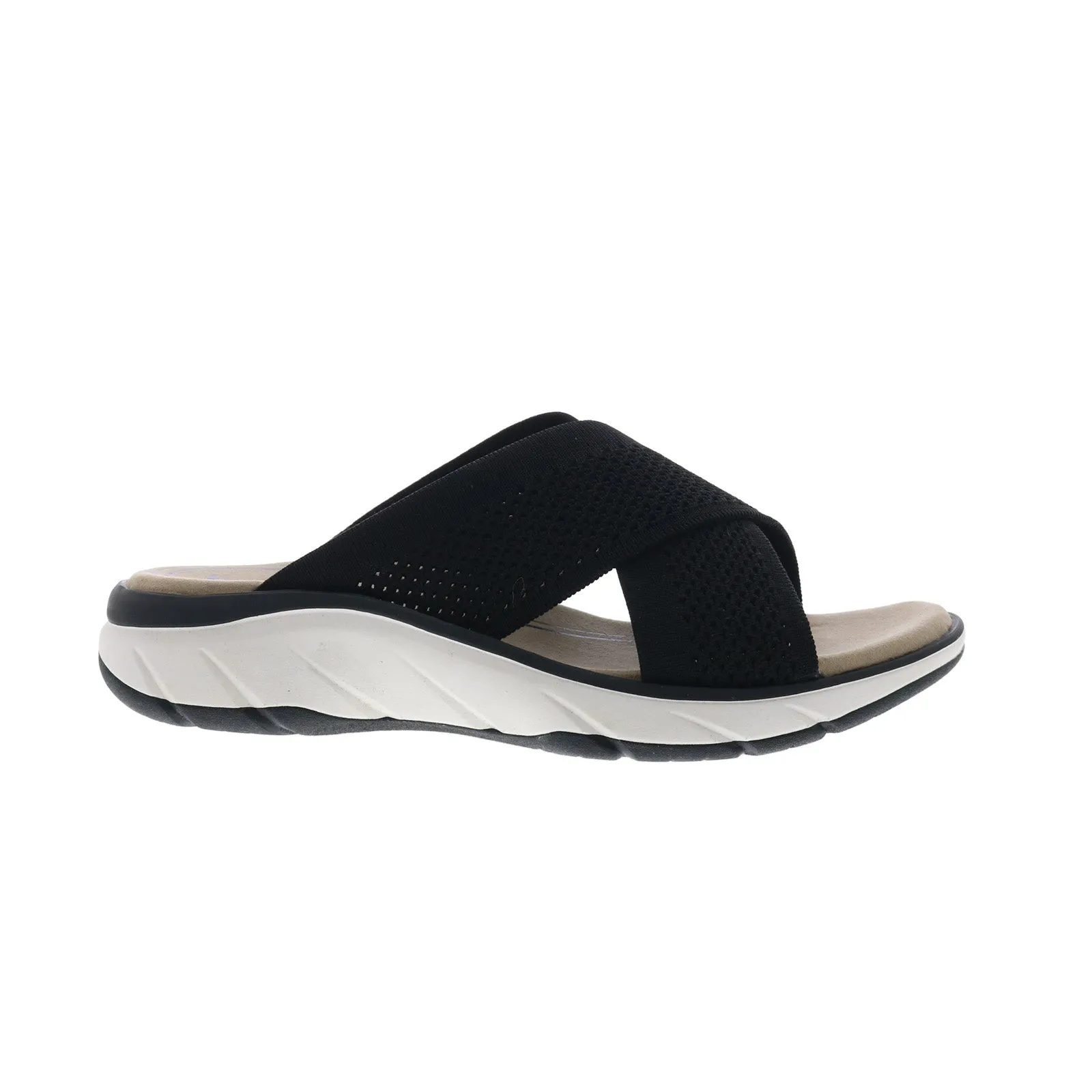 Bionica Avary BI0024401 Womens Black Mesh Slip On Slides Sandals Shoes