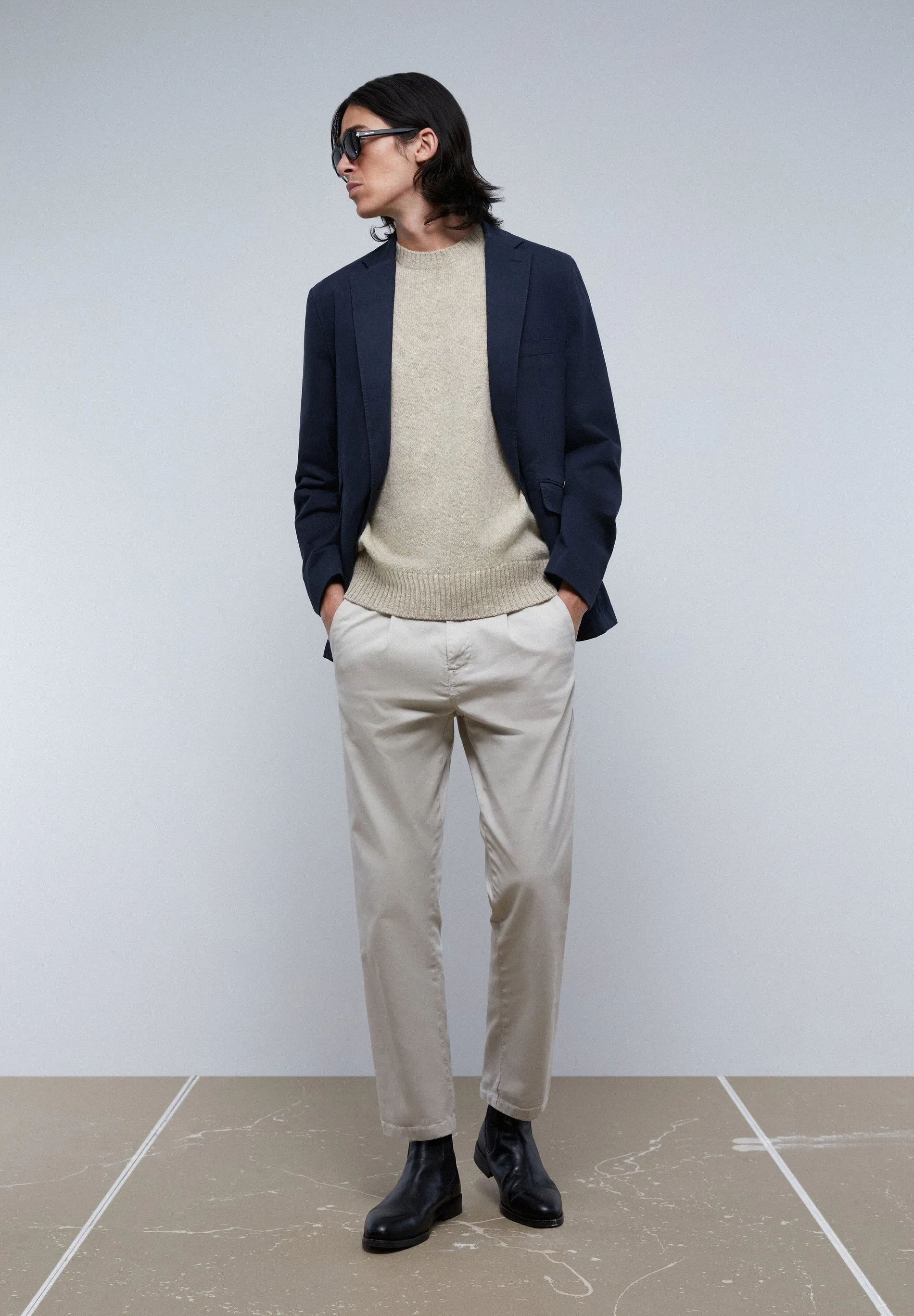 BLAZER CASUAL EM ALGODÃO