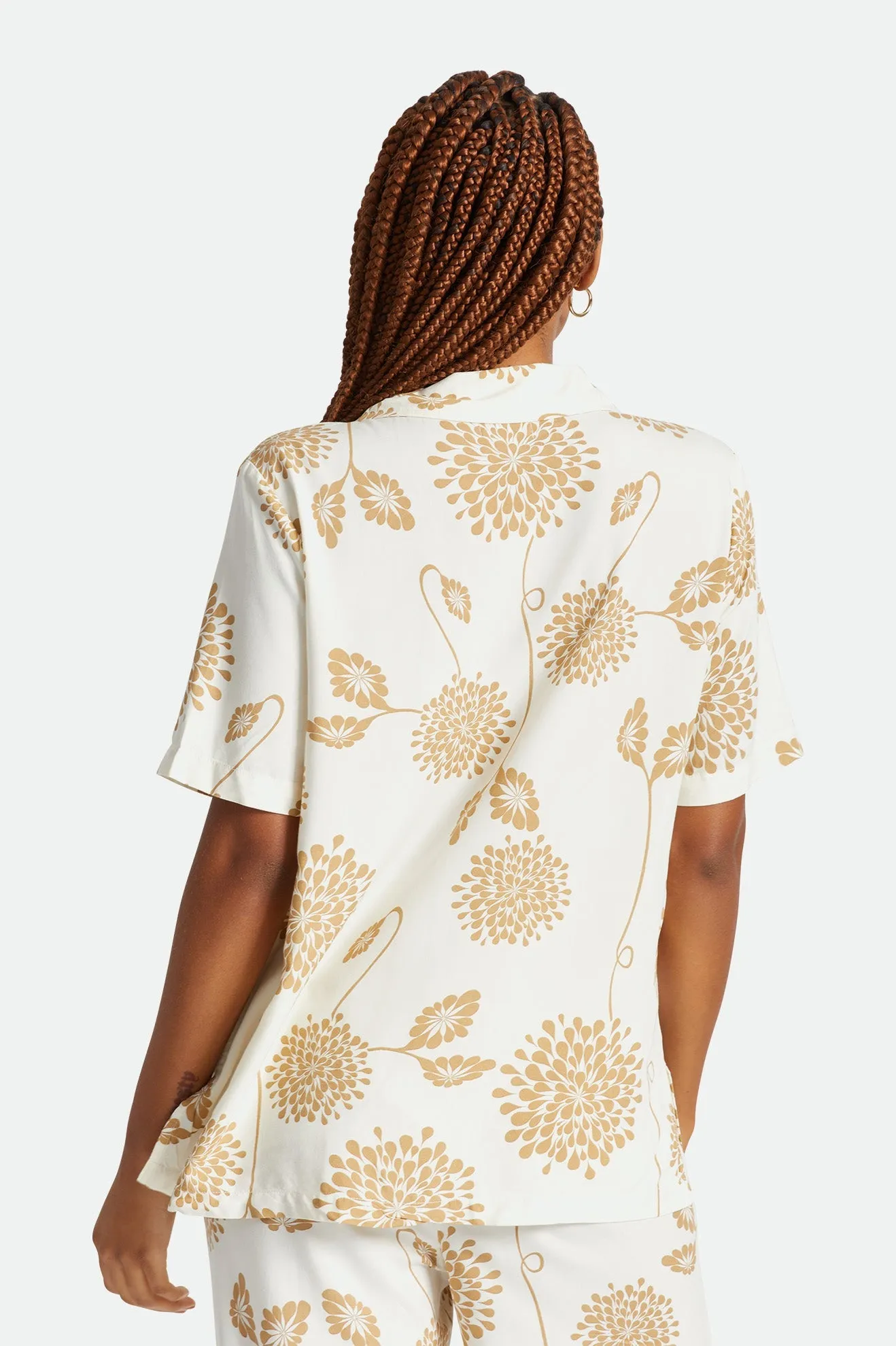 Bunker Garden Floral Boyfriend S/S Woven  - Dove