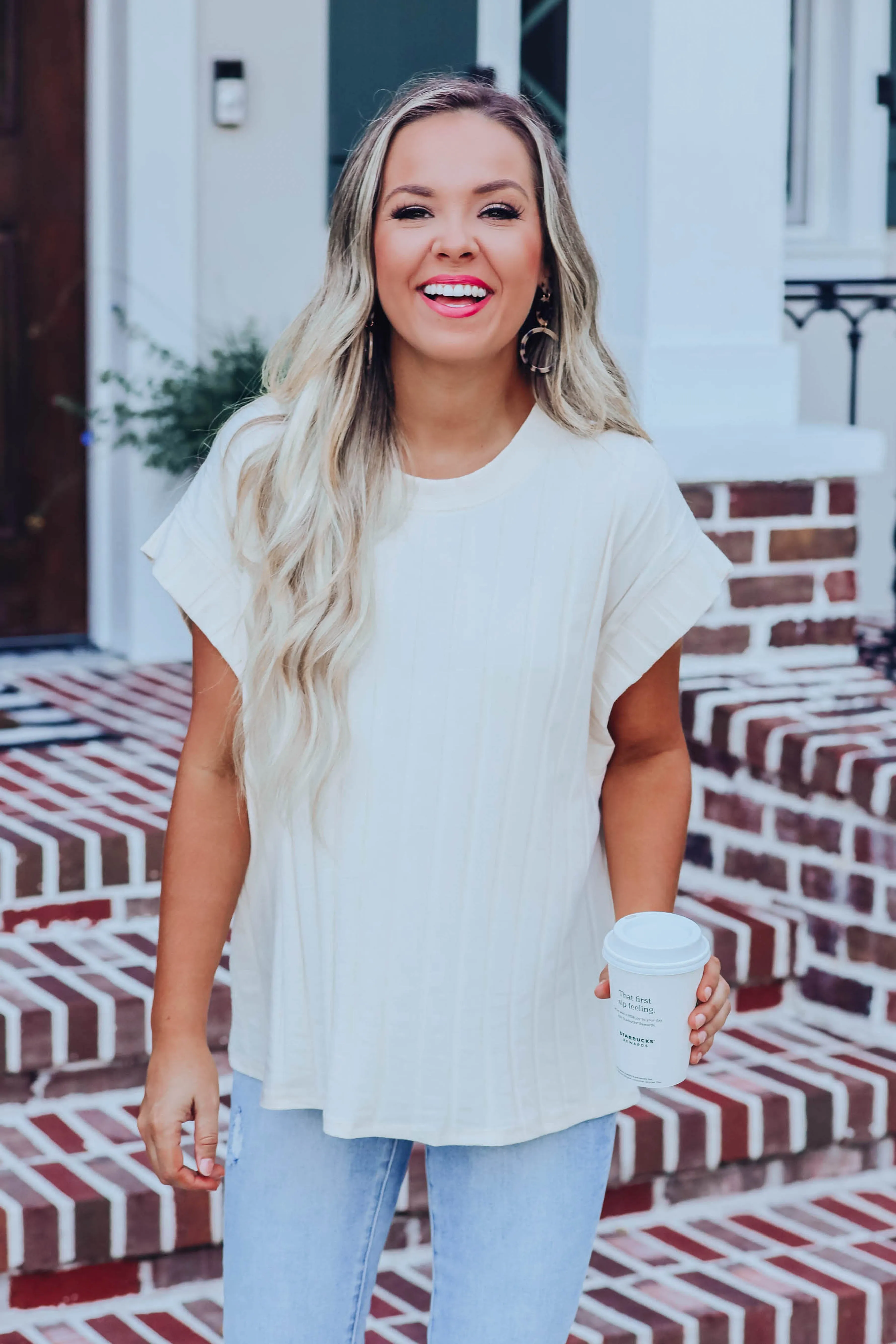 Cali Cap Sleeve Solid Top