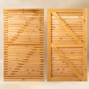 Cedar Slatted Gate - with treated bracing