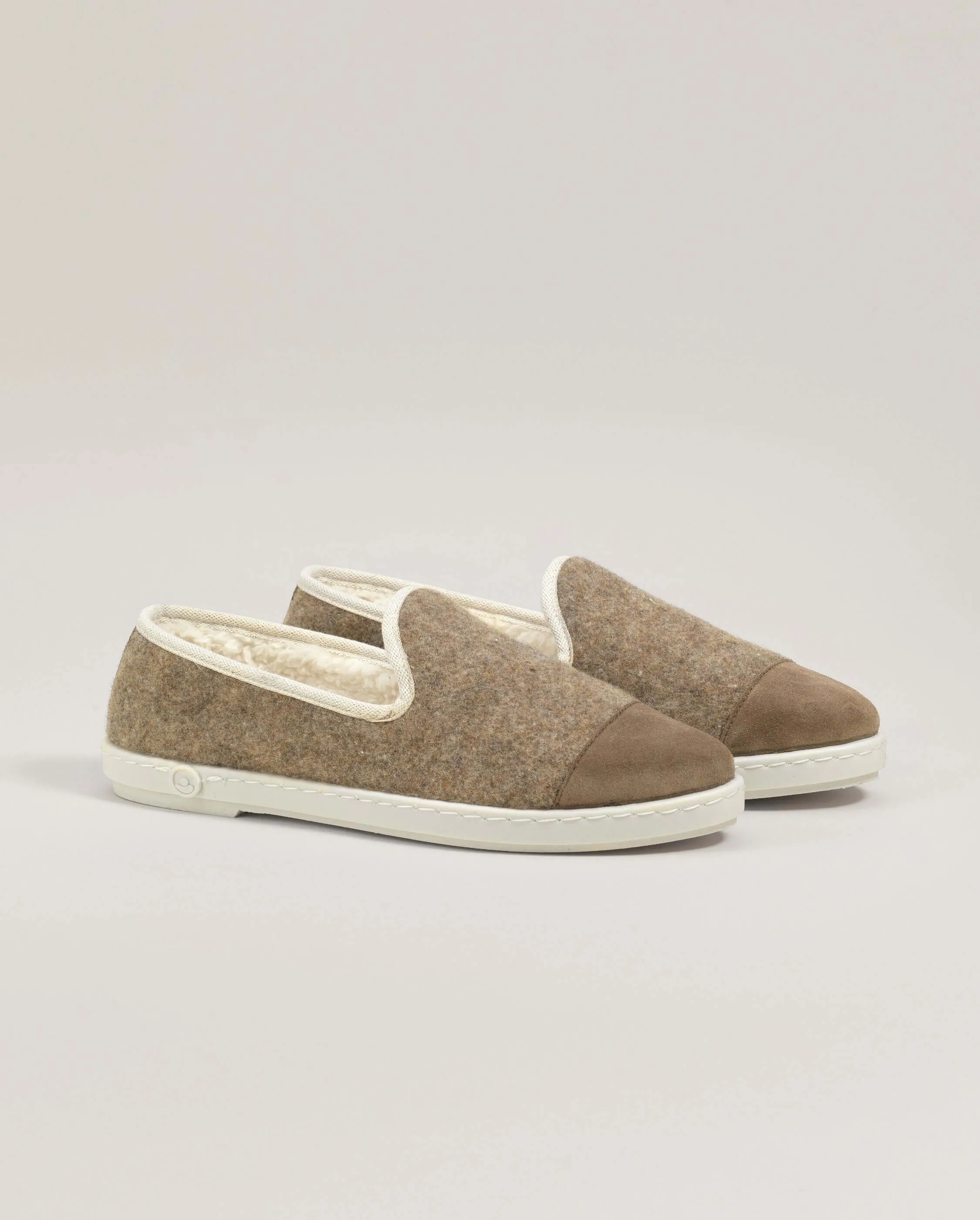 Chausson femme édition limitée, marron doré