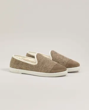 Chausson femme édition limitée, marron doré