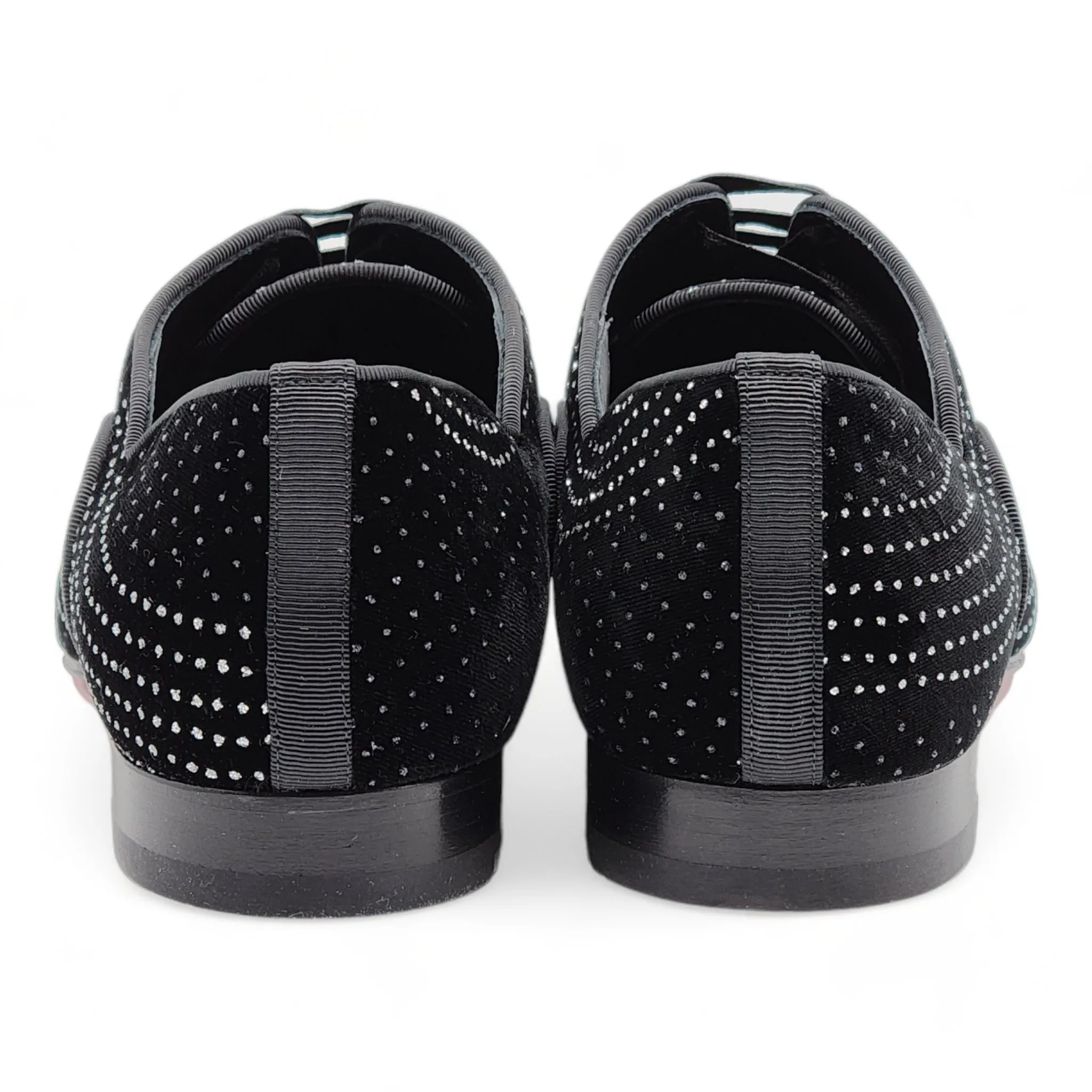 Christian Louboutin Greggyrocks Studded Oxfords - Velvet - Black - 41.5