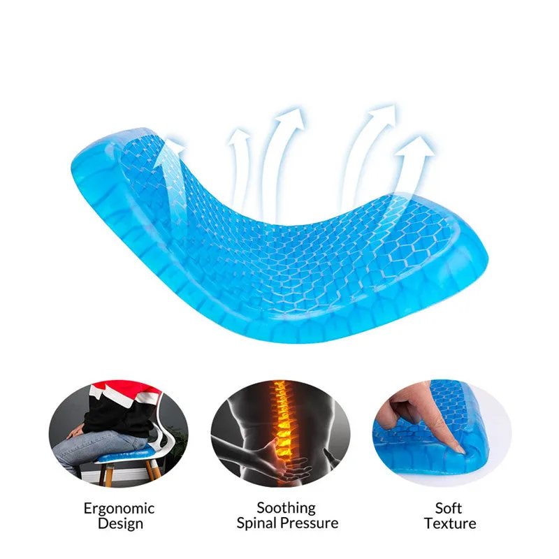 Cojín de Asiento en Gel Ultra-Flexible