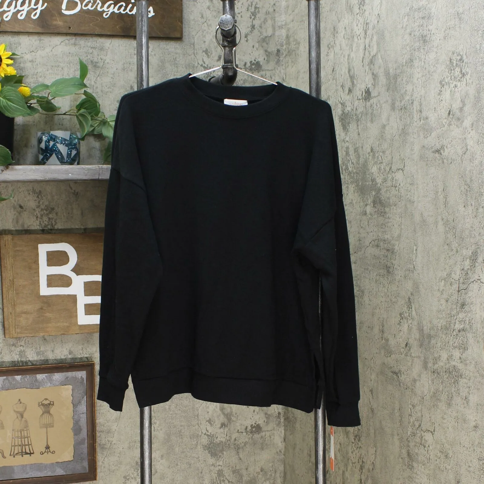 Colsie Women's Cozy Lounge Crewneck Sweatshirt