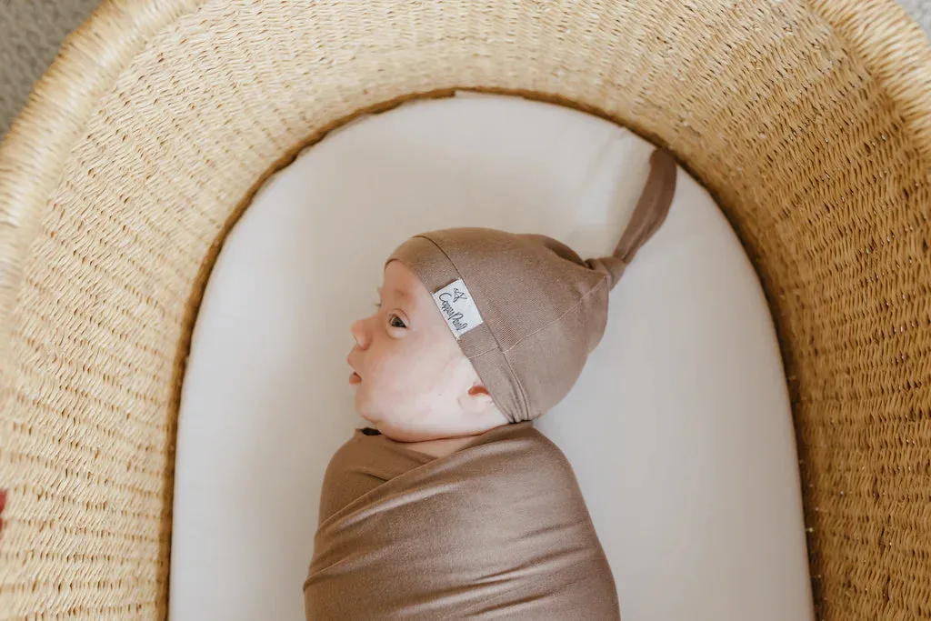 Copper Pearl - Top Knot Hat - Gobi