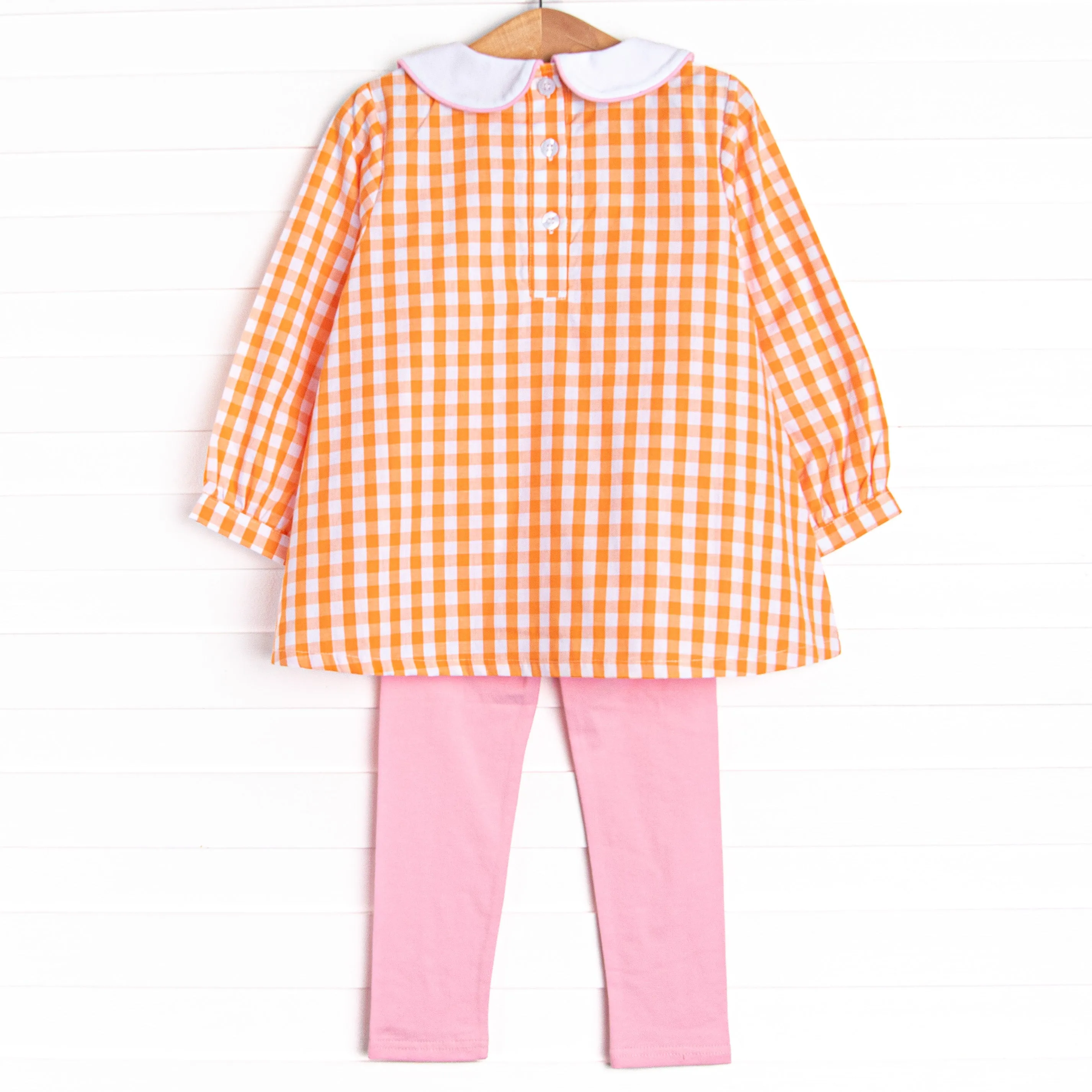 Cozy Carving Applique Legging Set, Orange