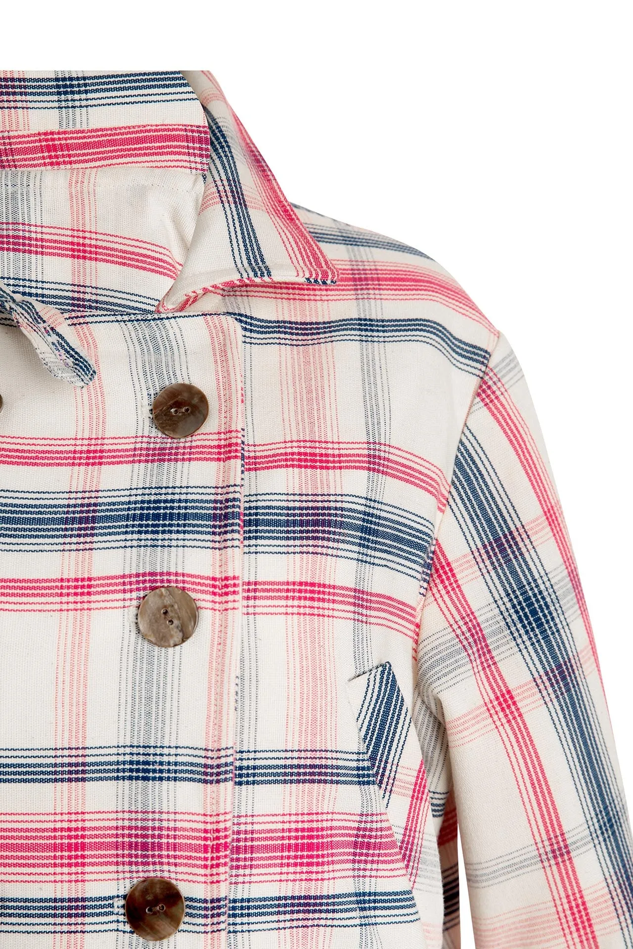 Domino Woven Plaid Jacket