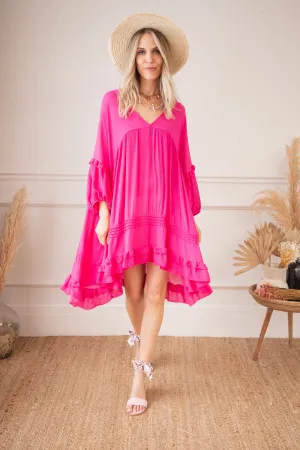 Easy Breezy Fuchsia - Jurk