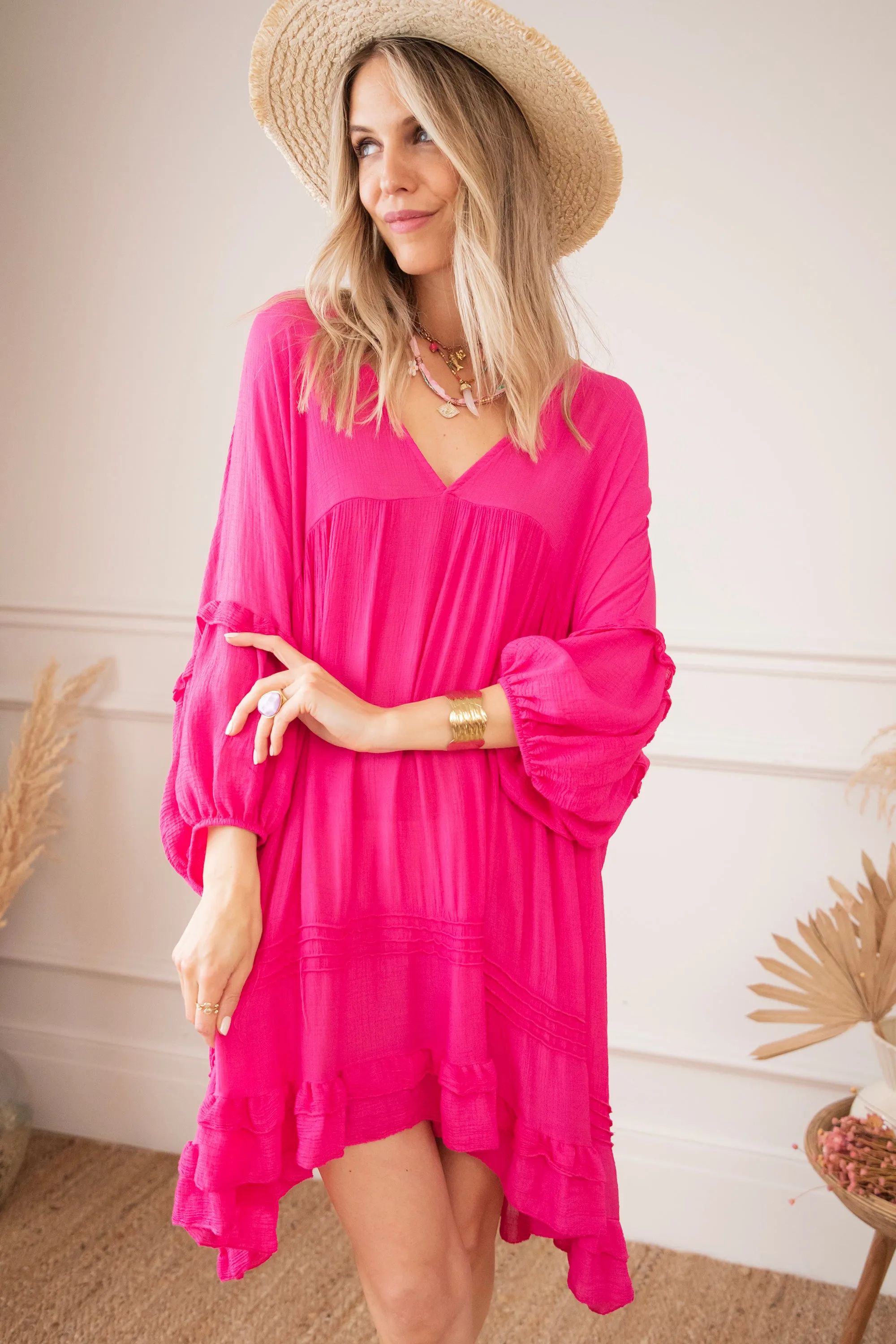 Easy Breezy Fuchsia - Jurk