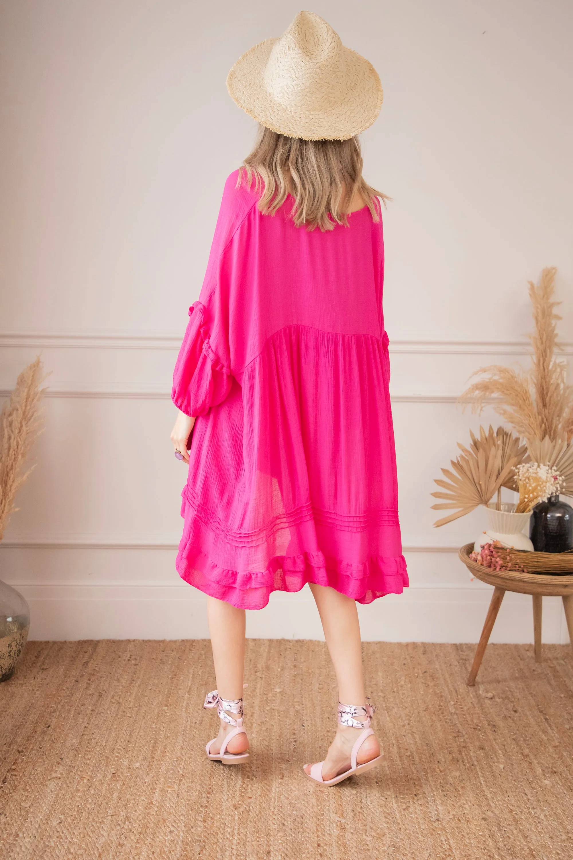 Easy Breezy Fuchsia - Jurk