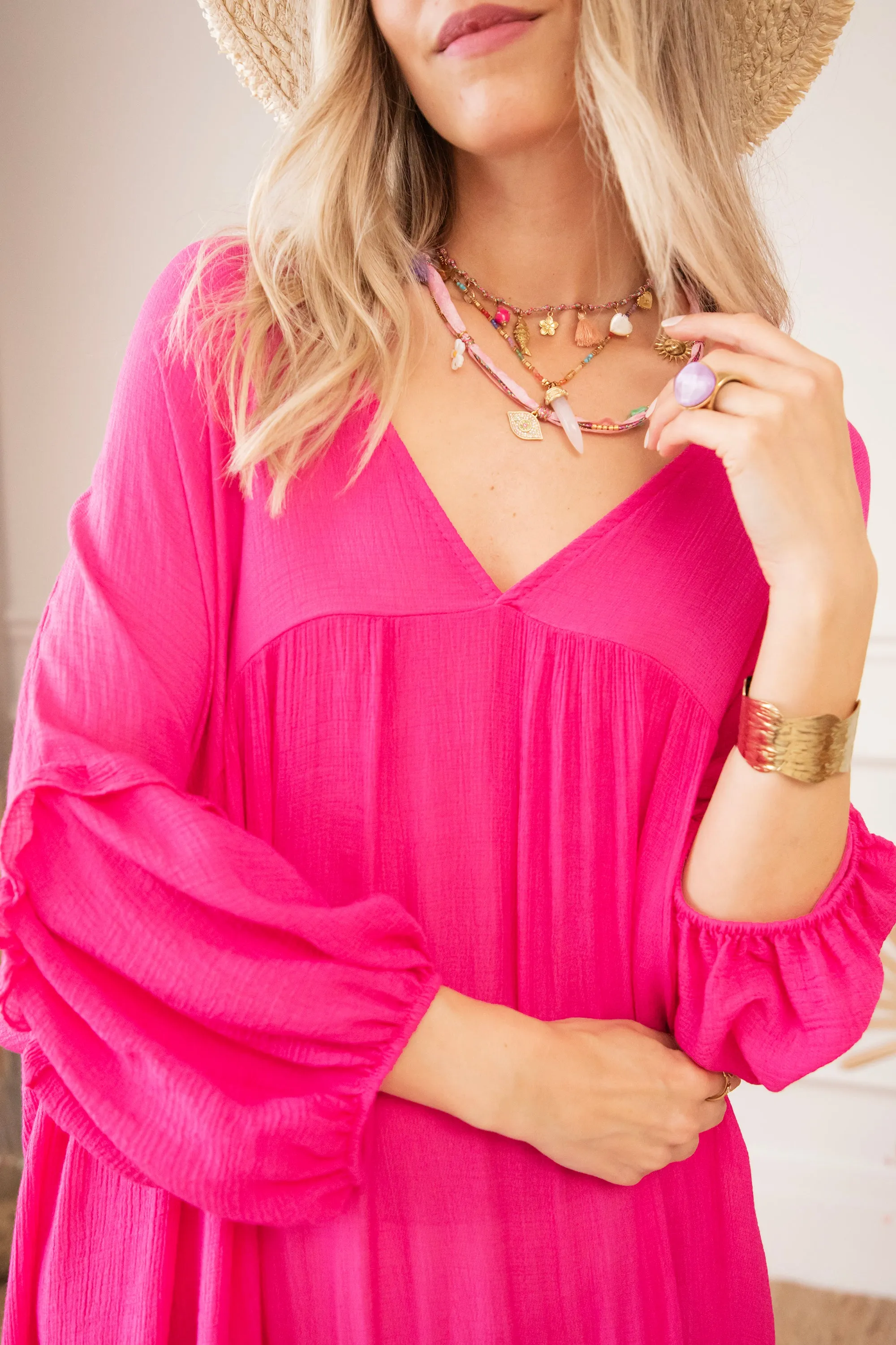 Easy Breezy Fuchsia - Jurk