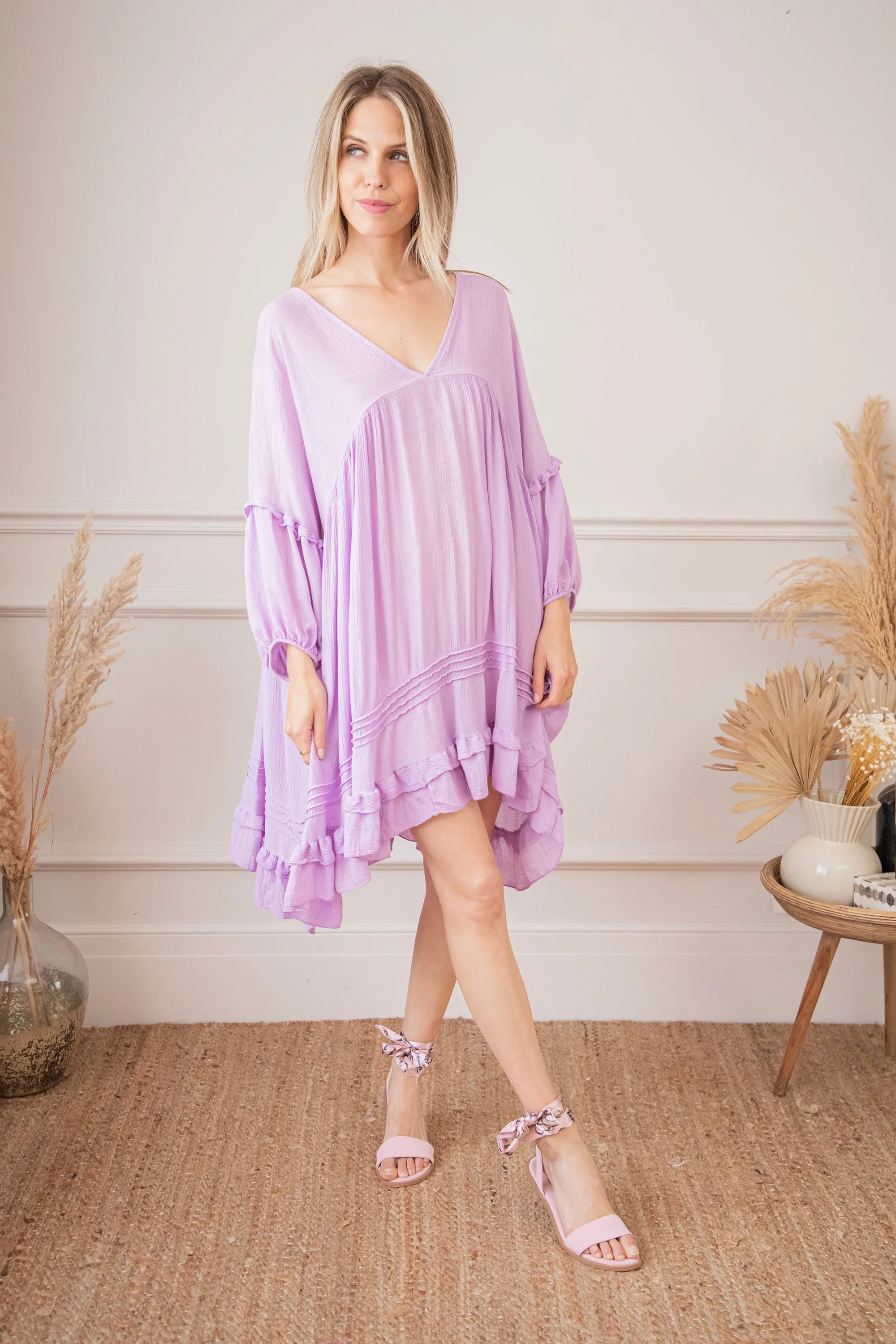 Easy Breezy Lila - Jurk