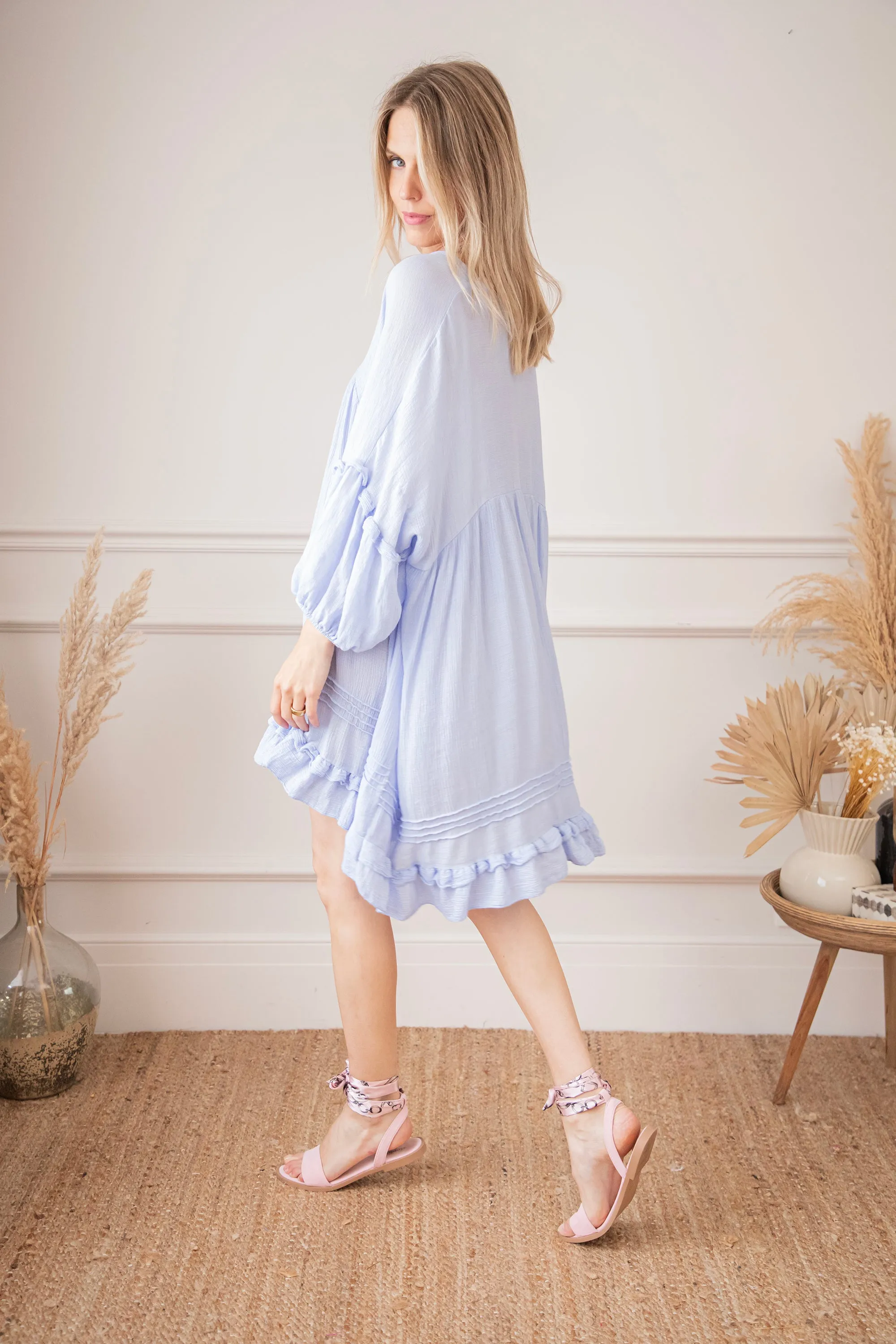 Easy Breezy Soft Blue - Jurk