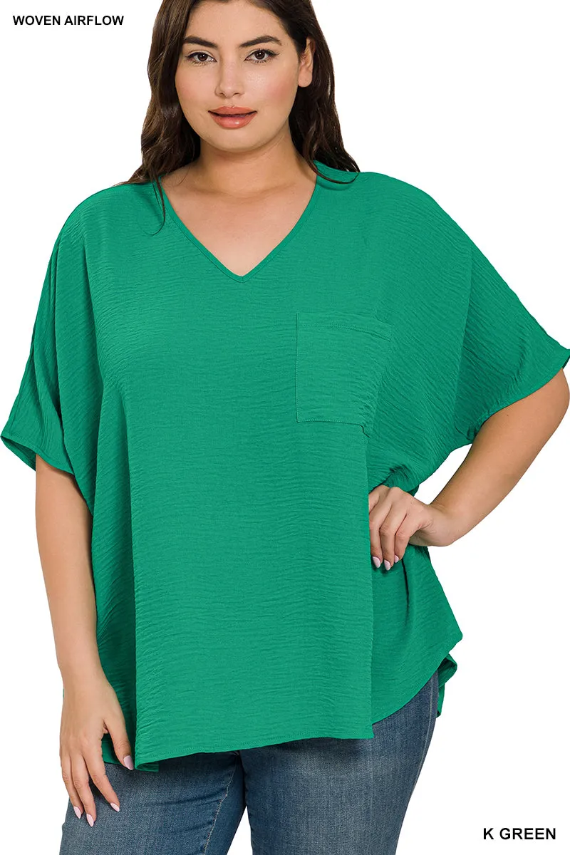 Feeling Lovely Curvy Top- Kelly Green