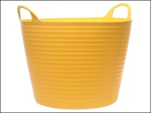 Flexi Tub 42Ltr Heavy Duty - Yellow Polyethylene