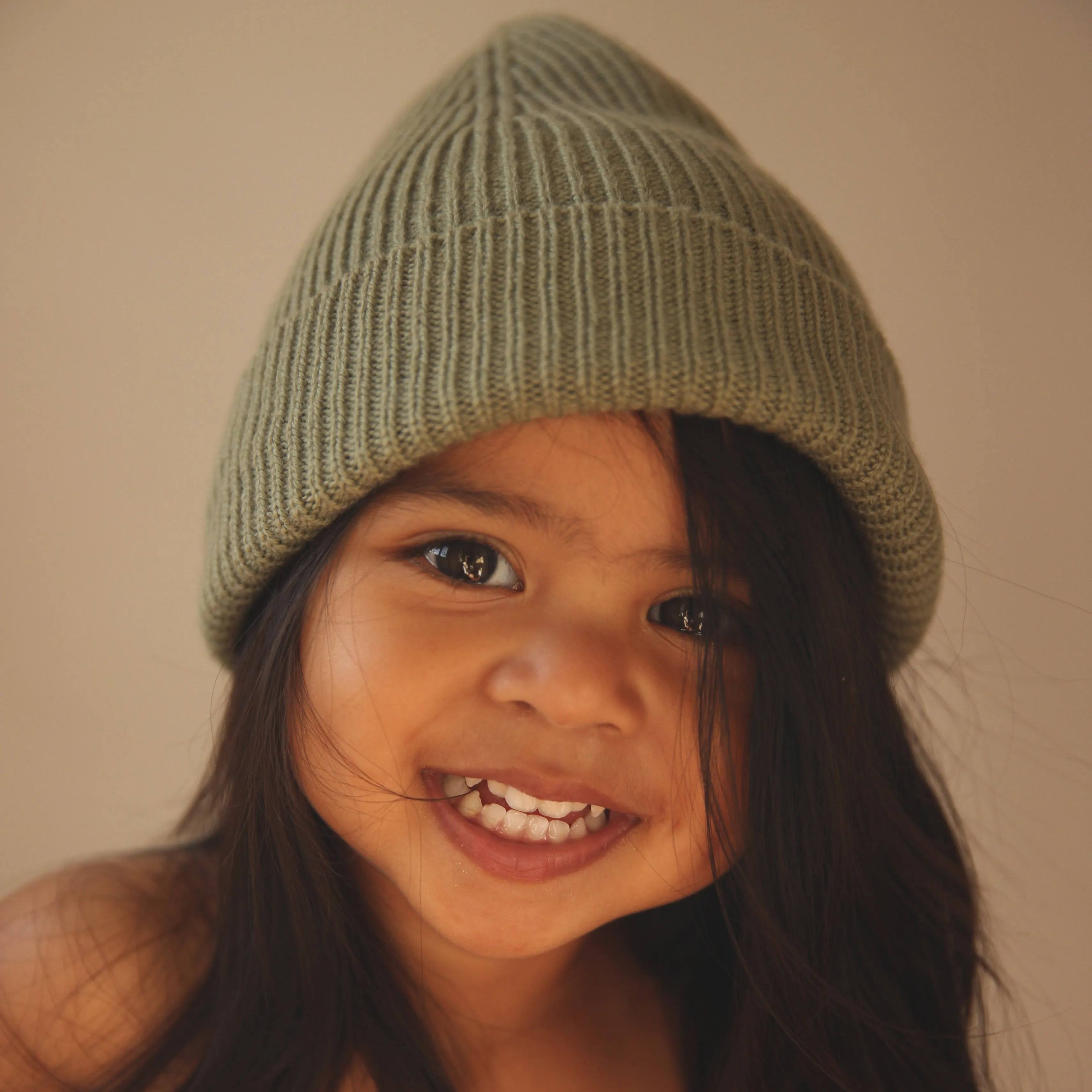 Fonzie Merino Wool Beanie (Artichoke)