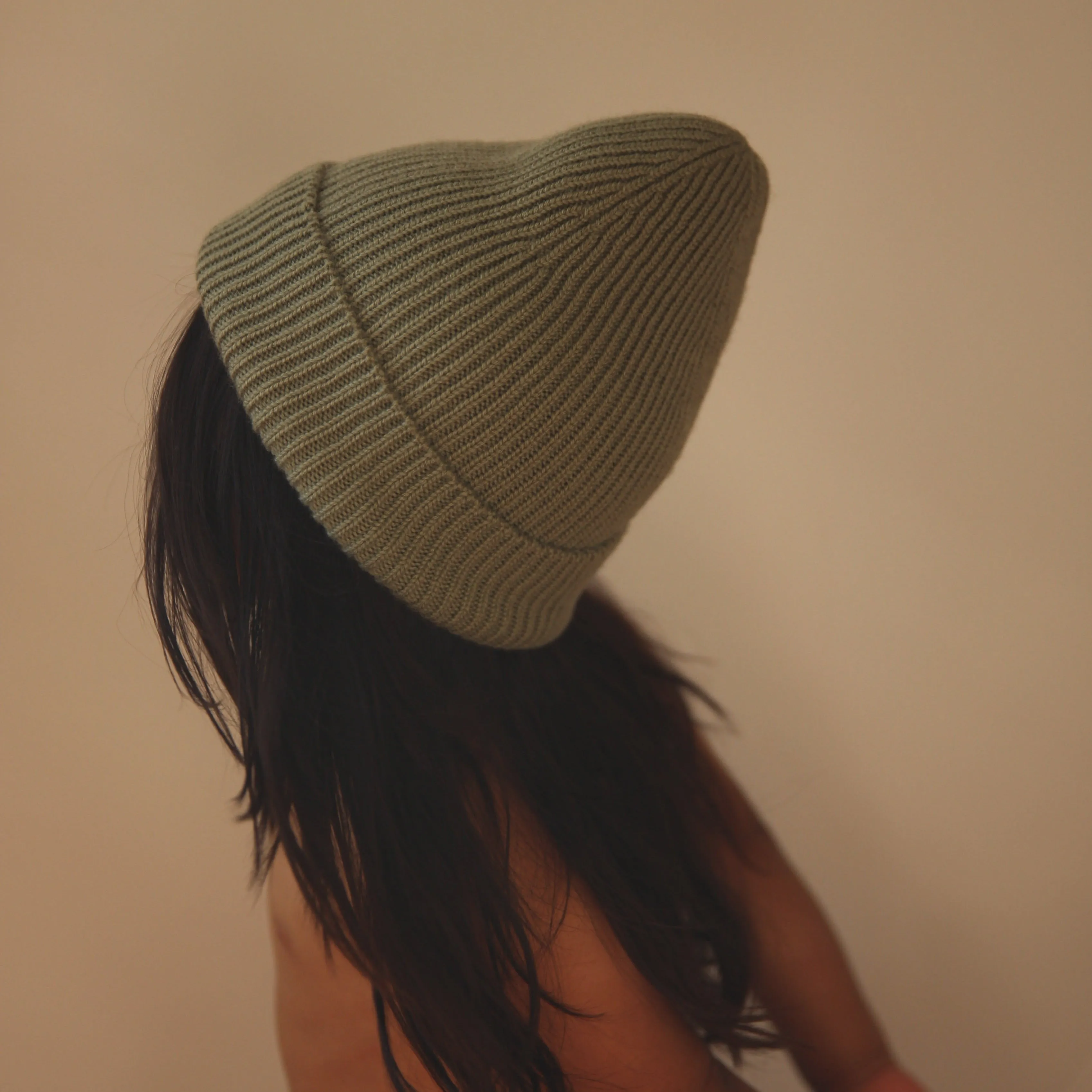 Fonzie Merino Wool Beanie (Artichoke)
