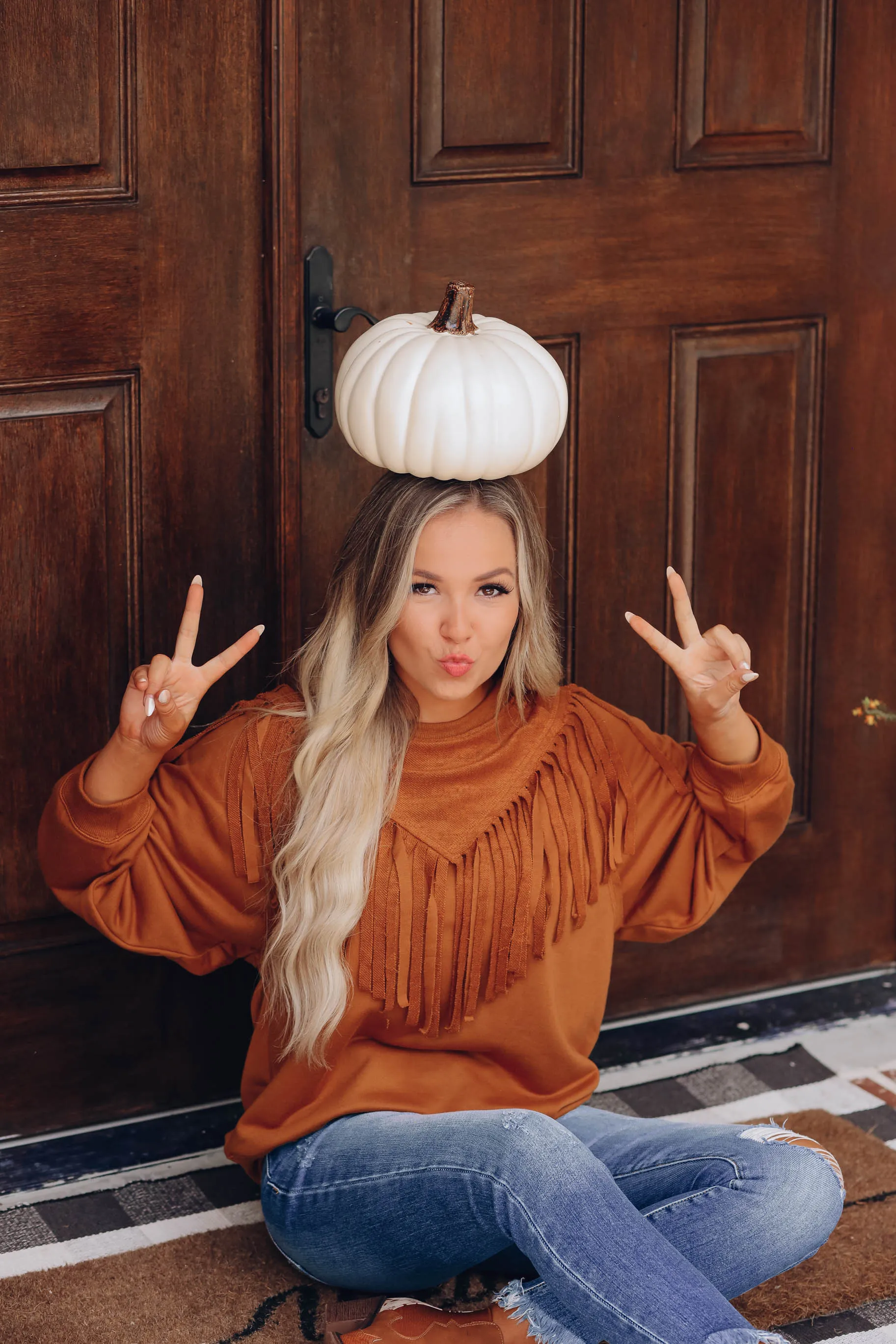 Fringe Flare Sweatshirt
