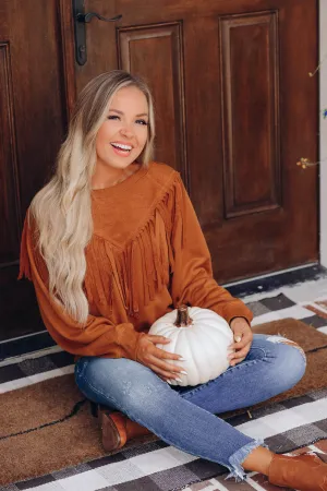 Fringe Flare Sweatshirt