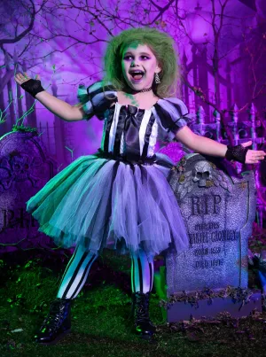Girls Ghost with the Most Striped Tutu Costume