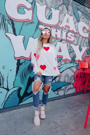 Give You My Heart Knit Sweater - Ivory