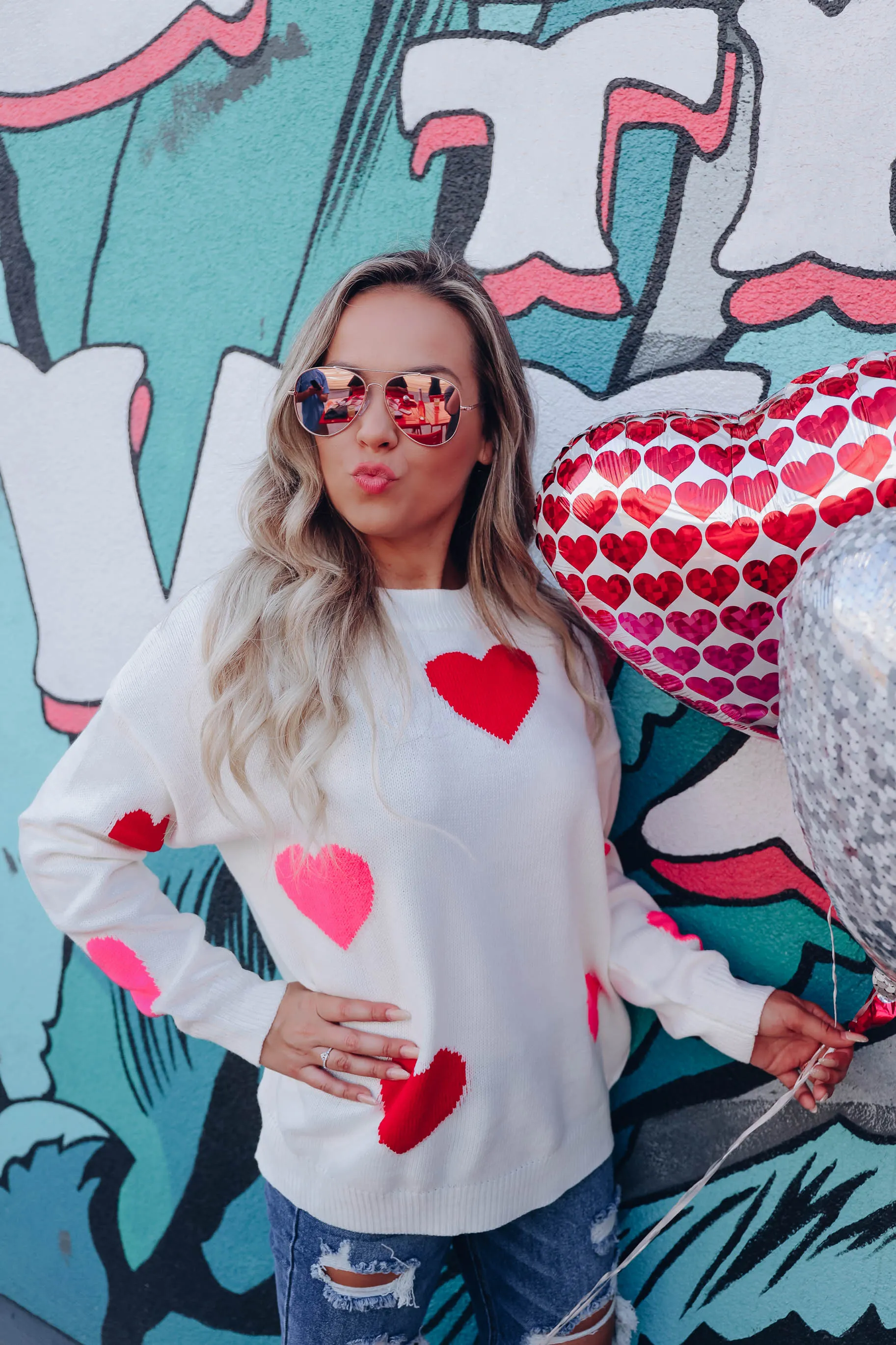 Give You My Heart Knit Sweater - Ivory